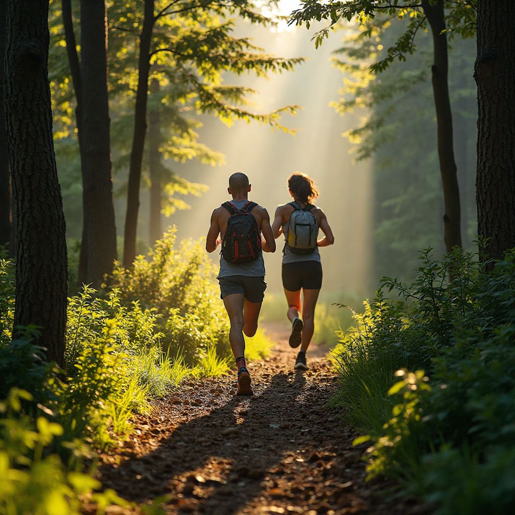 Trail running group