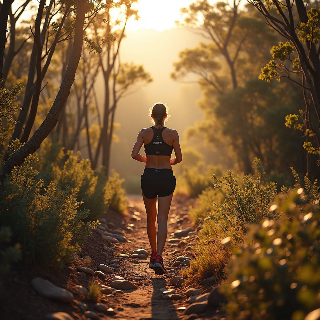 Trail running adventure